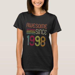 Awesome Since 1998 24th Birthday Retro T-Shirt