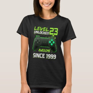 Awesome Since 1999 Level 23 Unlocked Video Games C T-Shirt