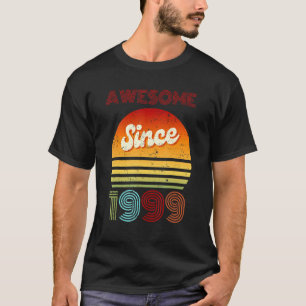 Awesome Since 1999  Vintage 23rd Birthday  Year Ol T-Shirt
