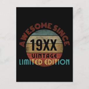 AWESOME SINCE 19XX LIMITED EDITION POSTCARD