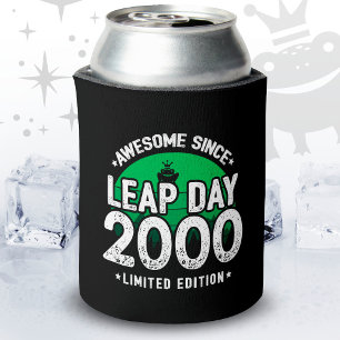Awesome Since 2000 Leap Year Day Feb 29 Birthday Can Cooler
