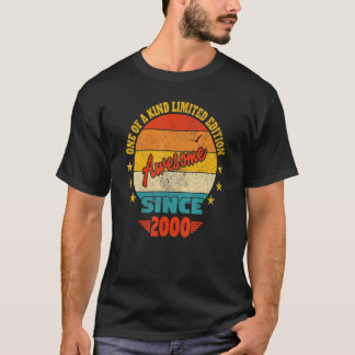 Awesome Since 2000  Vintage 22nd Birthday T-Shirt
