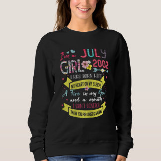 Awesome Since 2002 20th Birthday I'm A July Girl 2 Sweatshirt
