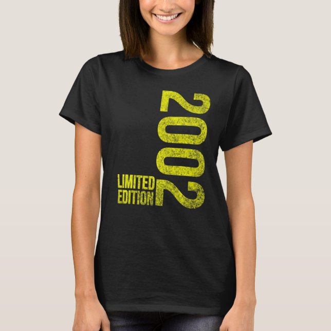 Awesome Since 2002  20th Birthday T-Shirt (Front)