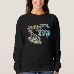 Awesome since 2002 Kayaking Kayakers Graffiti Sweatshirt