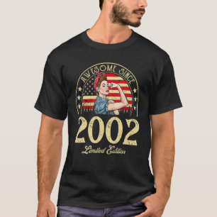 Awesome Since 2002 Vintage 2002 20th Birthday 20 Y T-Shirt