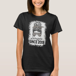 Awesome Since 2006 17 Years Old Leopard 17th Birth T-Shirt