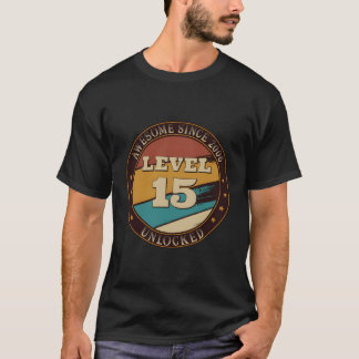 Awesome Since 2006 Level 15 Unlocked 2021 Vintage  T-Shirt