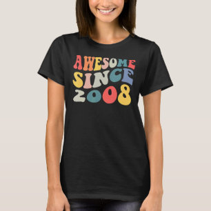 Awesome Since 2008 14 Years Old 14th Birthday Groo T-Shirt