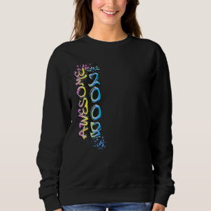 Awesome since 2008 graffiti motif sweatshirt