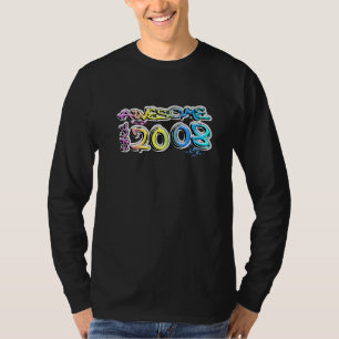 Awesome since 2008 graffiti motif T-Shirt