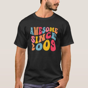 Awesome Since 2009 13 Years Old Retro Vintage 13th T-Shirt