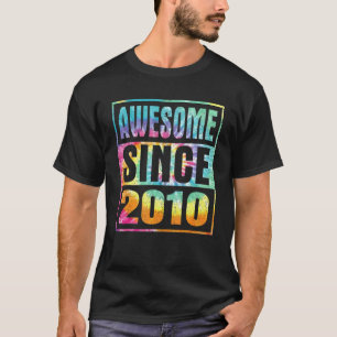 Awesome Since 2010 12 Years Old 12th Birthday Tie T-Shirt