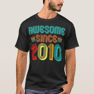 Awesome Since 2010 12 Years Old Bday 12th Birthday T-Shirt