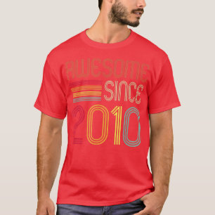 Awesome Since 2010 12th Birthday Retro Cute Birthd T-Shirt