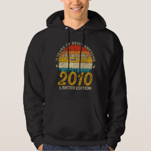 Awesome Since 2010 Limited Edition Birthday Gift Hoodie