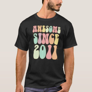 Awesome Since 2011 Birthday 11 Years Old Girls Bo T-Shirt