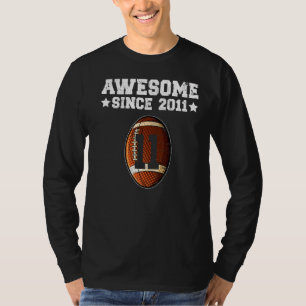 Awesome Since 2011 Football 11th Birthday 11 Years T-Shirt