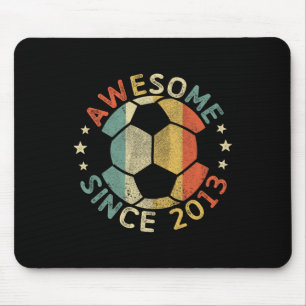 Awesome Since 2013 13th Birthday 13 Year Old Socce Mouse Pad