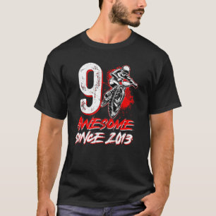 Awesome Since 2013 9th Birthday BMX Bike Rider 9 Y T-Shirt