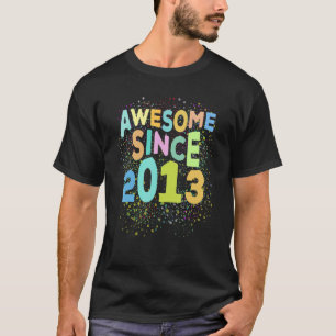Awesome Since 2013  Retro 9 Years Old 9th Birthday T-Shirt