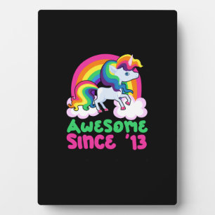 Awesome Since 2013 Unicorn Plaque