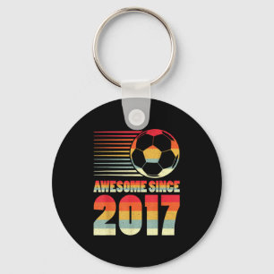 Awesome Since 2017 Soccer Vintage Gifts For Boys T Key Ring