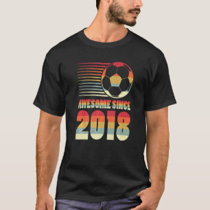Awesome Since 2018 Soccer 4th Birthday T-Shirt
