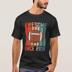 Awesome Since 2019 3th Birthday 3 Year Old Footbal T-Shirt