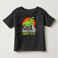 Awesome Since 2019 Dinosaur 4 Year 4th Birthday 