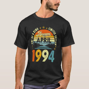 Awesome Since April 1994 Vintage 28th Birthday T-Shirt