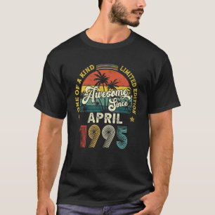 Awesome Since April 1995 Vintage 27th Birthday For T-Shirt