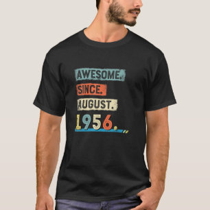 Awesome Since August 1956 Birthday Men T-Shirt