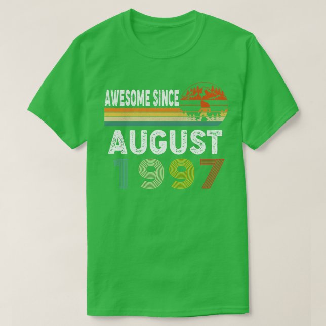 Awesome Since August 1997 T-Shirt (Design Front)
