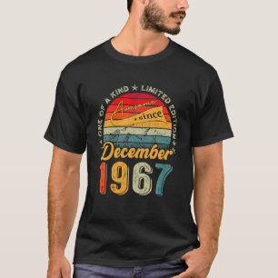 Awesome Since December 1967 55 Years Old 55th T-Shirt