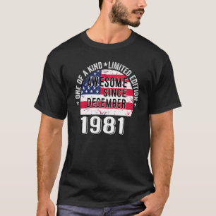 Awesome Since December 1981 Vintage 41 Years Old U T-Shirt