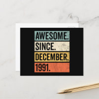 Awesome Since December 1991 Birthday