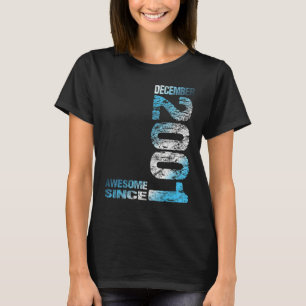 Awesome since December 2001 22th Birthday Born 200 T-Shirt