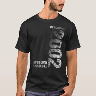 Awesome since December 2002 21th Birthday Born 200 T-Shirt