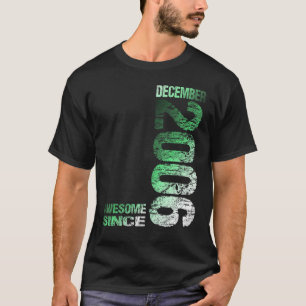 Awesome since December 2006 17th Birthday Born 200 T-Shirt