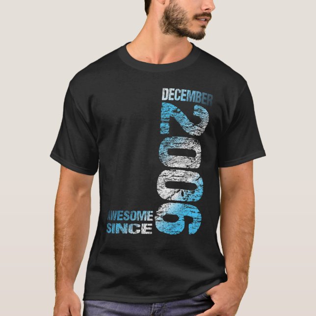 Awesome since December 2006 17th Birthday Born 200 T-Shirt (Front)