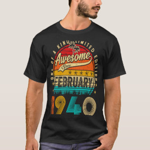 Awesome Since February 1940 83 Years Old 83rd Birt T-Shirt