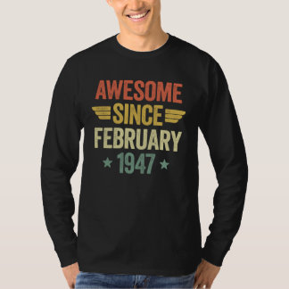 Awesome Since February 1947 T-Shirt