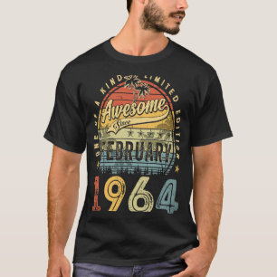 Awesome Since February 1964 59 Years Old 59th Birt T-Shirt