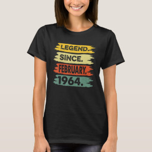 Awesome Since February 1964 59th Birthday Gift 59 T-Shirt