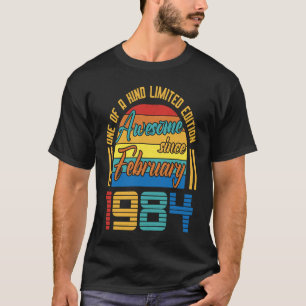Awesome Since February 1984 39 Years Old 39th Birt T-Shirt