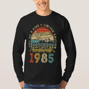 Awesome Since February 1985 38 Years Old 38th Birt T-Shirt