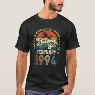 Awesome Since February 1994 Vintage 28th Birthday  T-Shirt