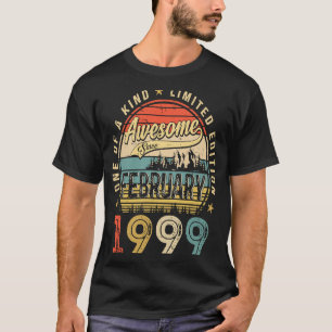 Awesome Since February 1999 24 Years Old 24th Birt T-Shirt