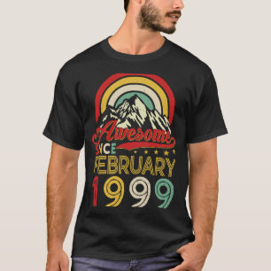 Awesome Since February 1999 24th Birthday 24 Years T-Shirt
